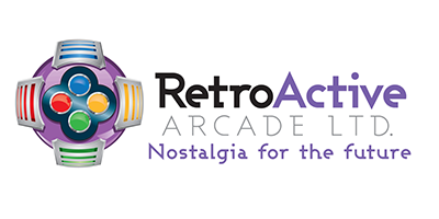 retro active arcade logo